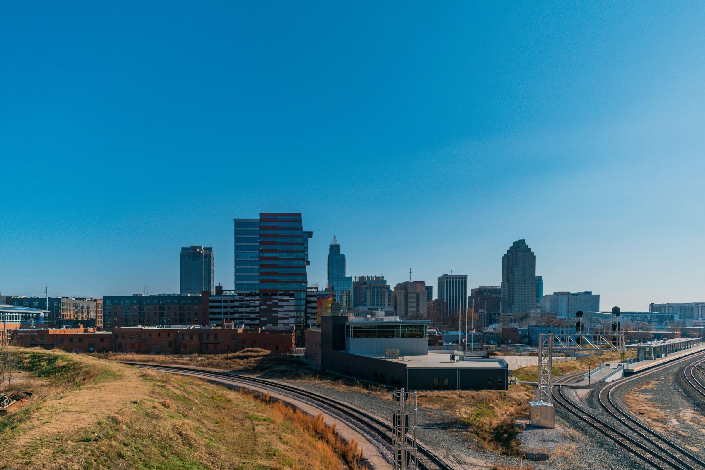 Raleigh skyline in North Carolina's Triangle region