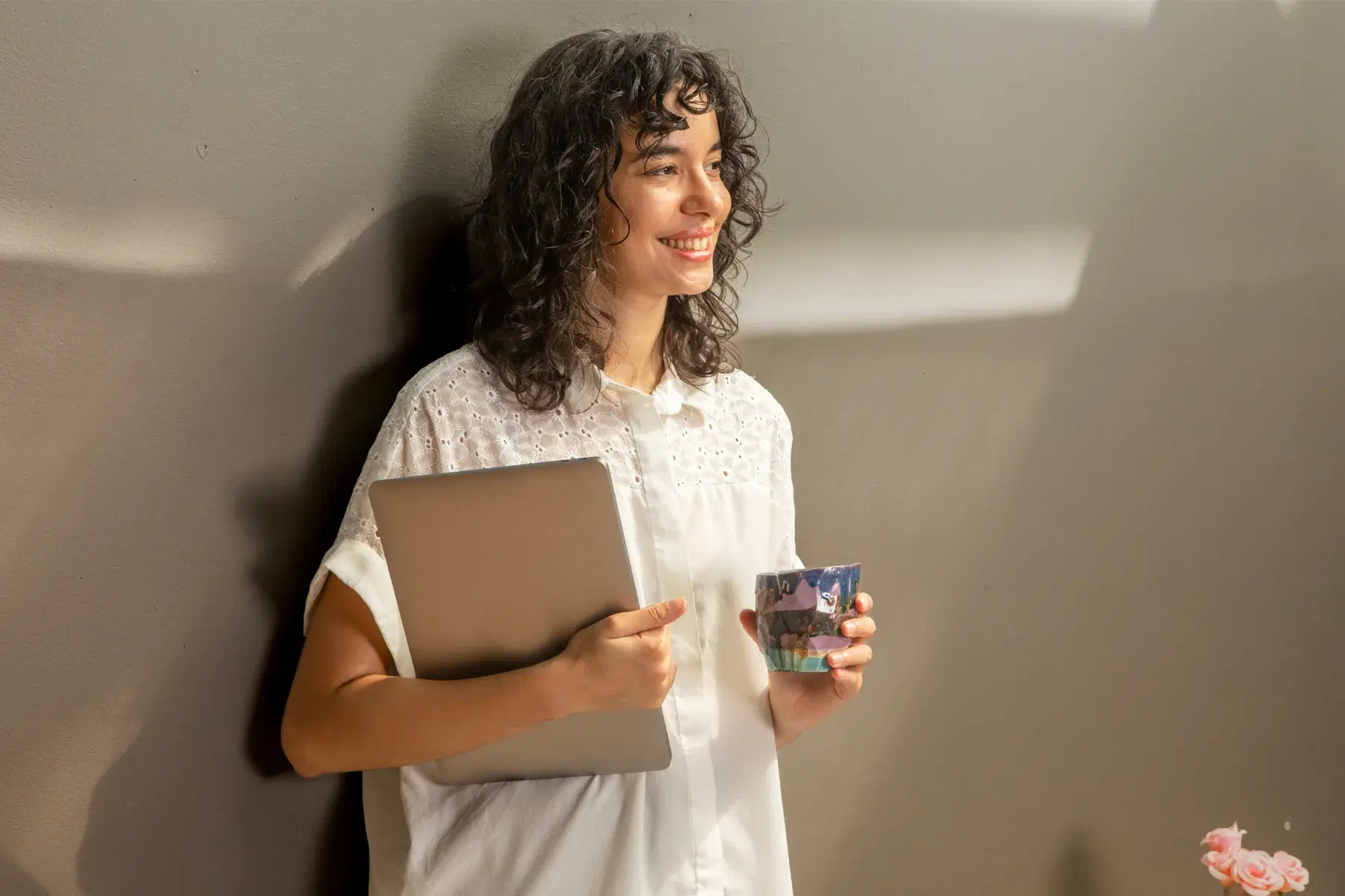An RBT reviewing an opportunity on her laptop